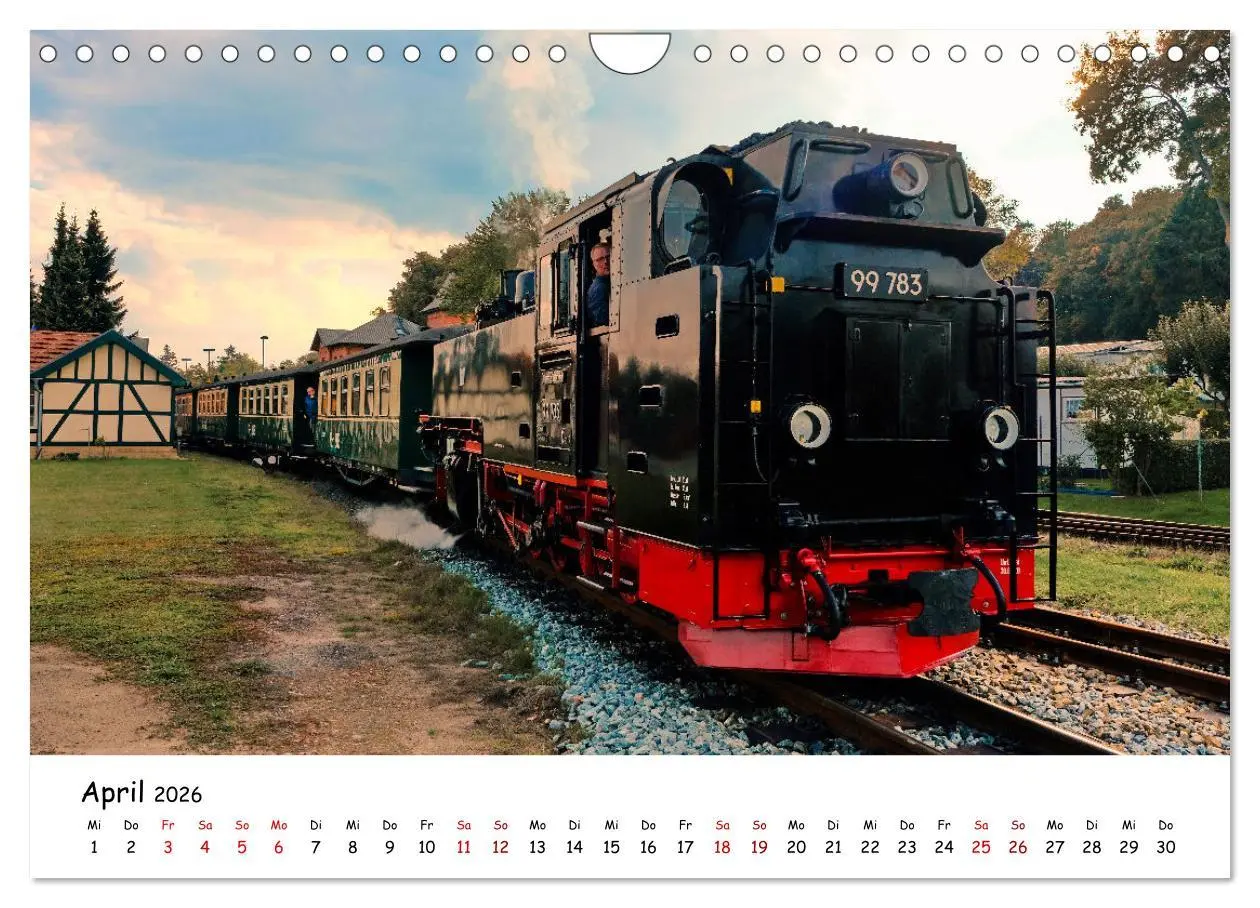Bild: 9783457556054 | Rügens "rasender Roland" (Wandkalender 2026 DIN A4 quer), CALVENDO...