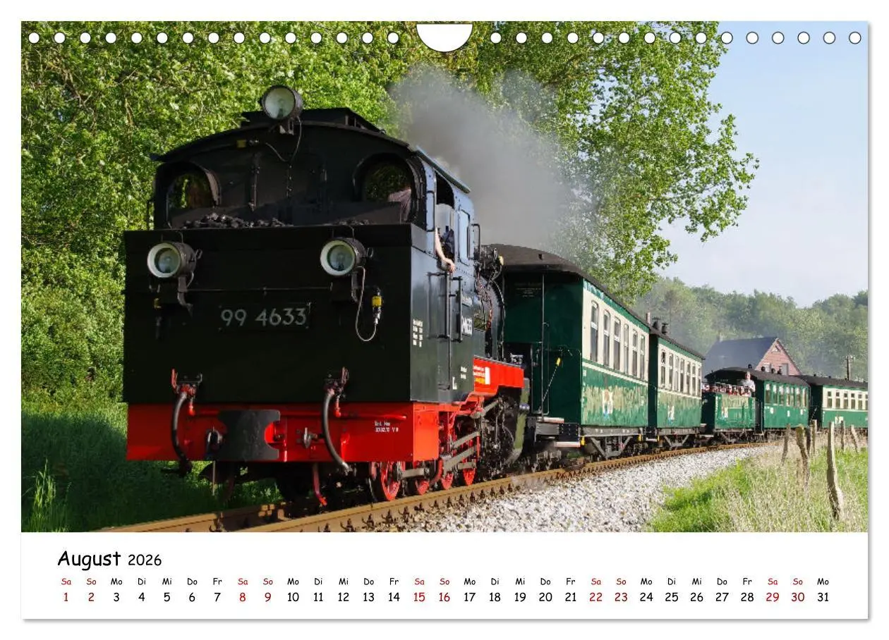 Bild: 9783457556054 | Rügens "rasender Roland" (Wandkalender 2026 DIN A4 quer), CALVENDO...