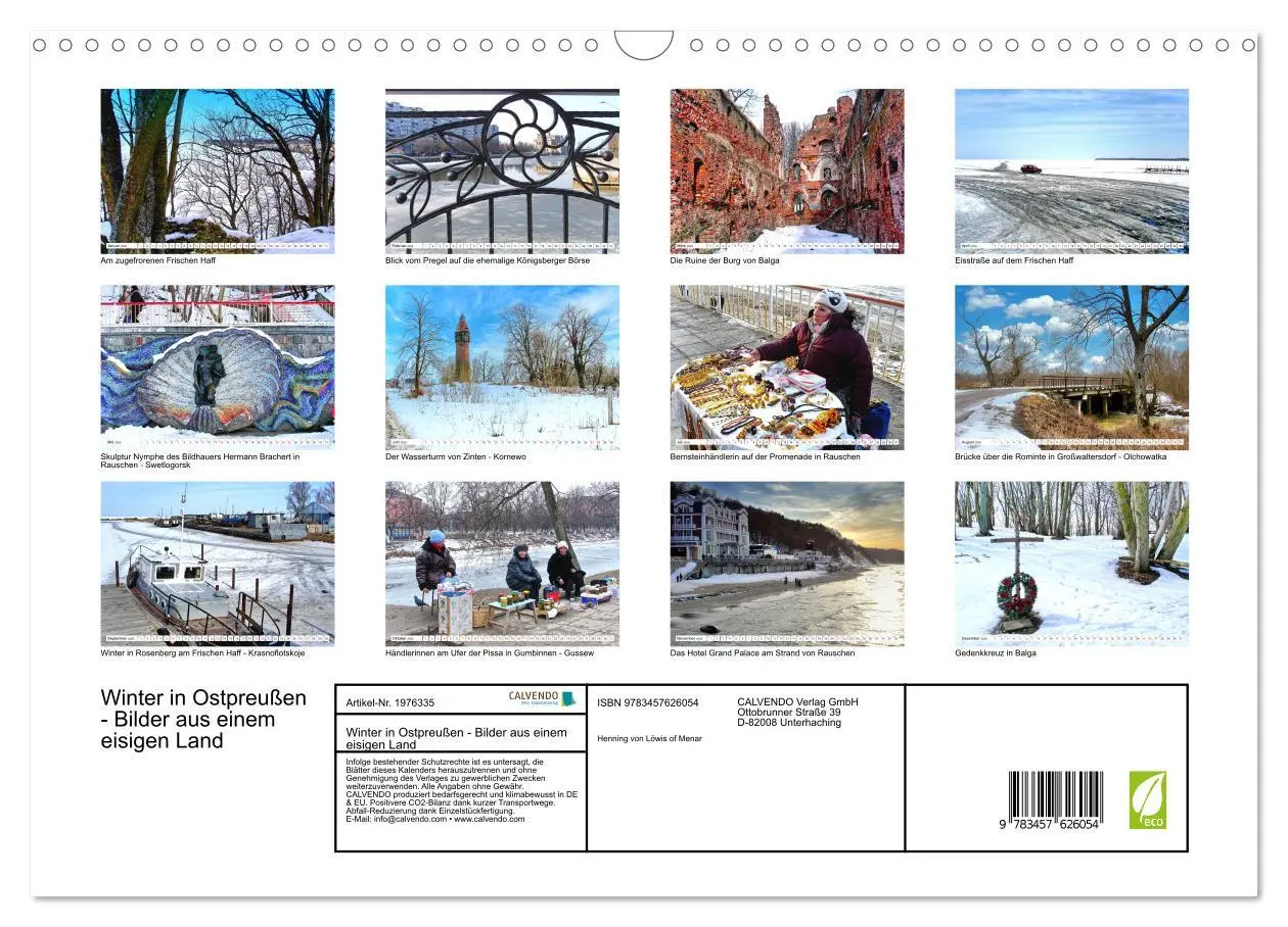 Bild: 9783457626054 | Winter in Ostpreußen - Bilder aus einem eisigen Land (Wandkalender...