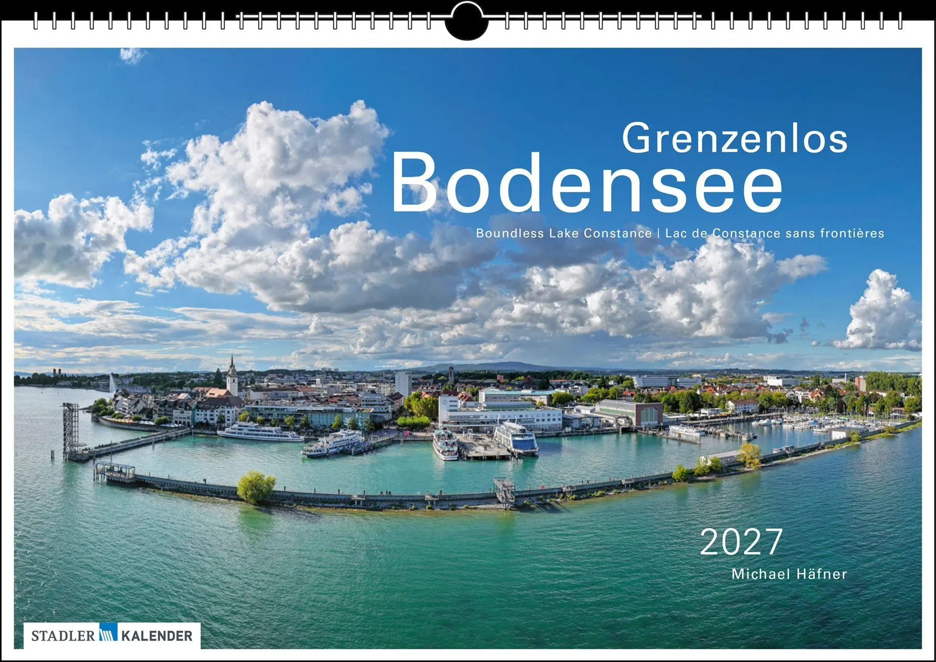 Cover: 9783861926054 | Grenzenlos Bodensee 2027 | Der Bodensee aus der Luft | Michael Häfner