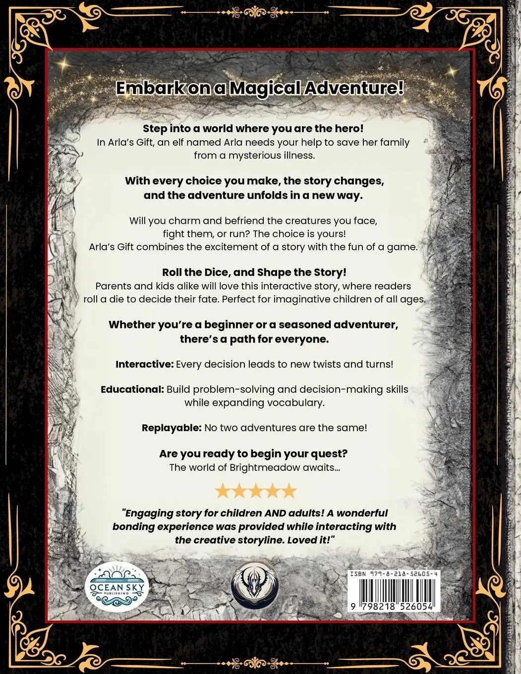 Rückseite: 9798218526054 | Dragons, Danger and Destiny For Kids Campaign One Arla's Gift | Buch