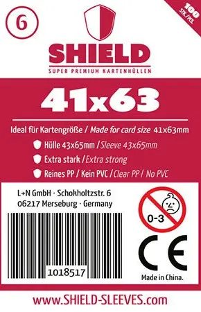 Cover: 7421098106154 | Shield Sleeves 1018517 - Shield 6, 100 Super Premium Kartenhüllen...