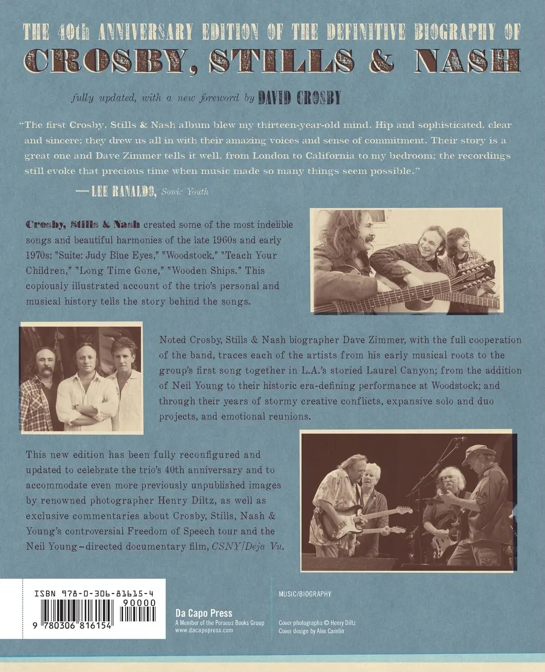 Rückseite: 9780306816154 | Crosby, Stills &amp; Nash | The Biography (-40th Anniversary, Updated)