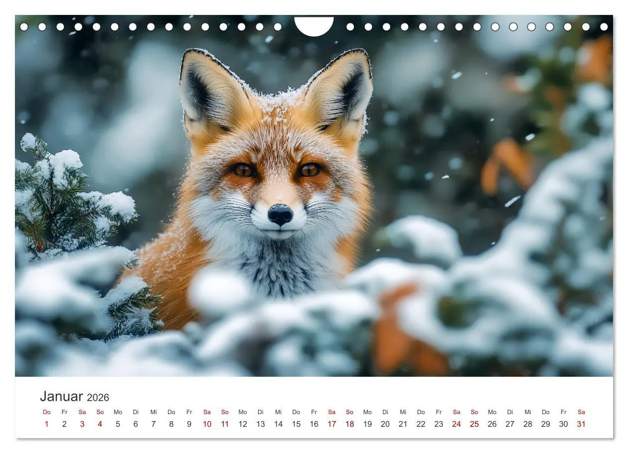 Bild: 9783457306154 | Wild und weich - Die zauberhafte Welt der Rotfüchse (Wandkalender...