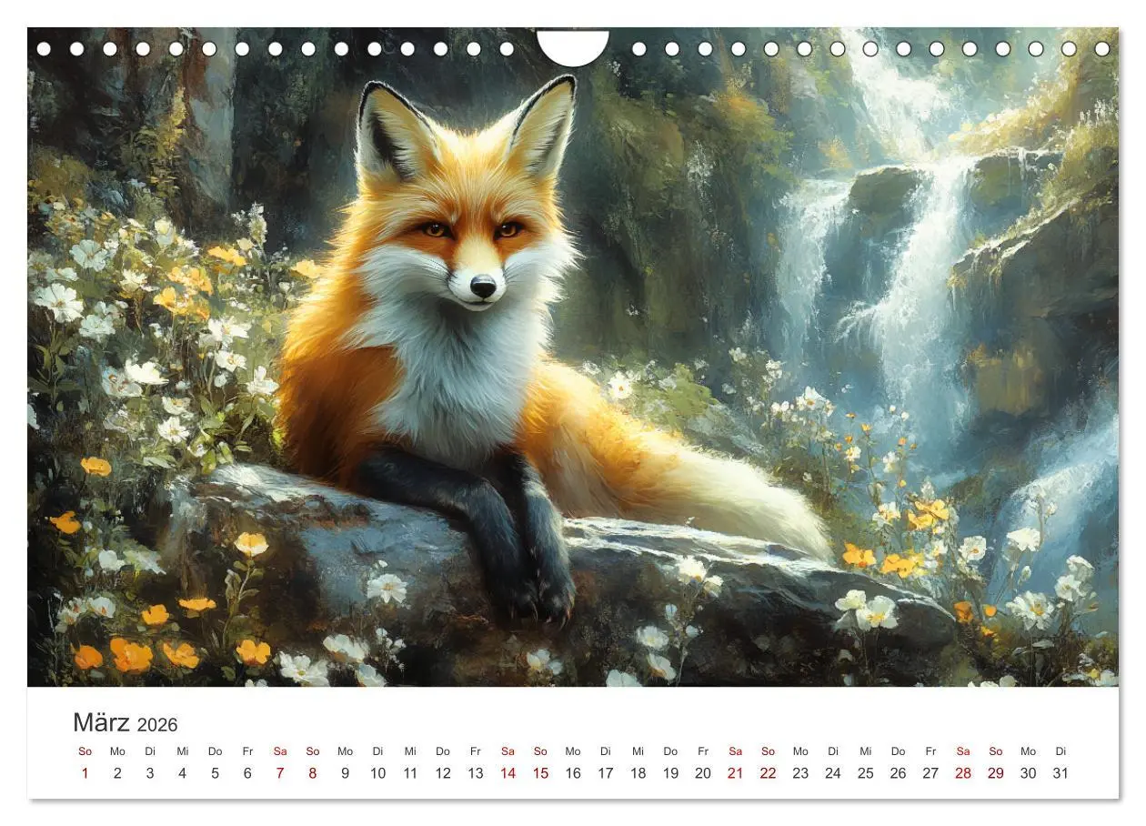 Bild: 9783457306154 | Wild und weich - Die zauberhafte Welt der Rotfüchse (Wandkalender...