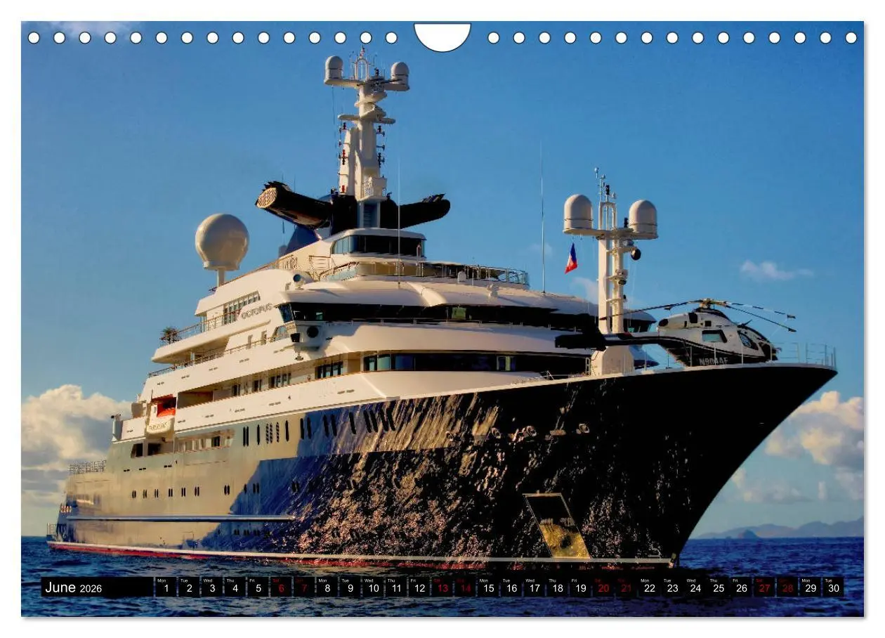 Bild: 9783516566154 | SUPERYACHTS (Wall Calendar 2026 DIN A4 landscape), CALVENDO 12...
