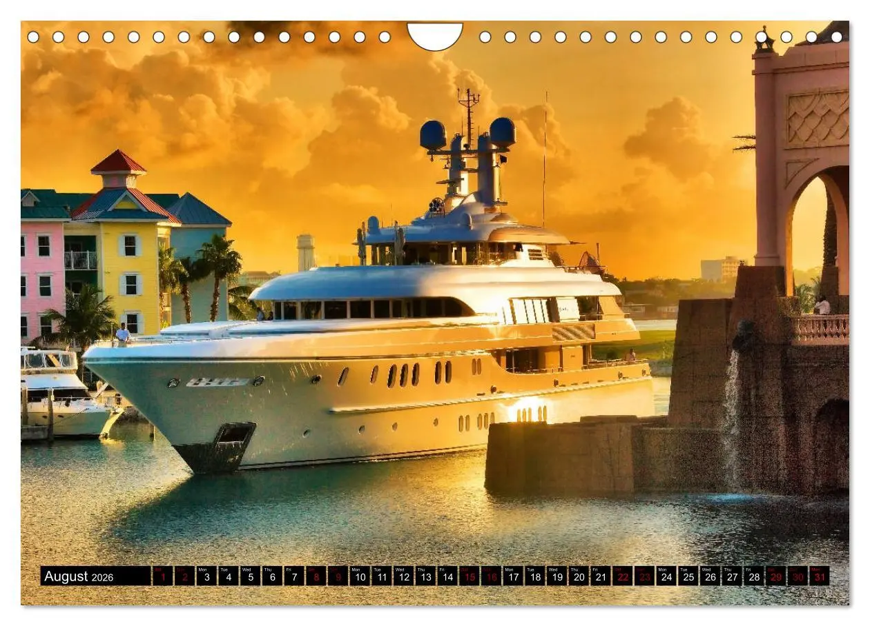 Bild: 9783516566154 | SUPERYACHTS (Wall Calendar 2026 DIN A4 landscape), CALVENDO 12...
