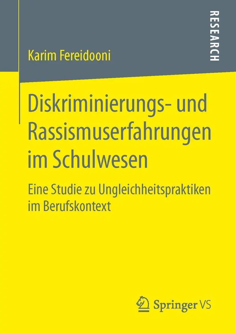 Cover: 9783658136154 | Diskriminierungs- und Rassismuserfahrungen im Schulwesen | Fereidooni