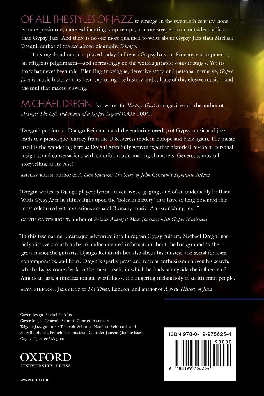 Rückseite: 9780199756254 | Gypsy Jazz | In Search of Django Reinhardt and the Soul of Gypsy Swing