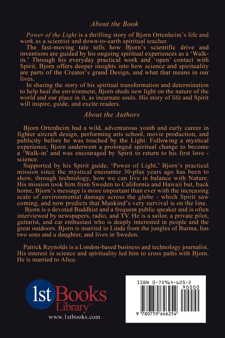 Rückseite: 9780759646254 | Power of the Light | Bjorn Ortenheim | Taschenbuch | Englisch | 2001