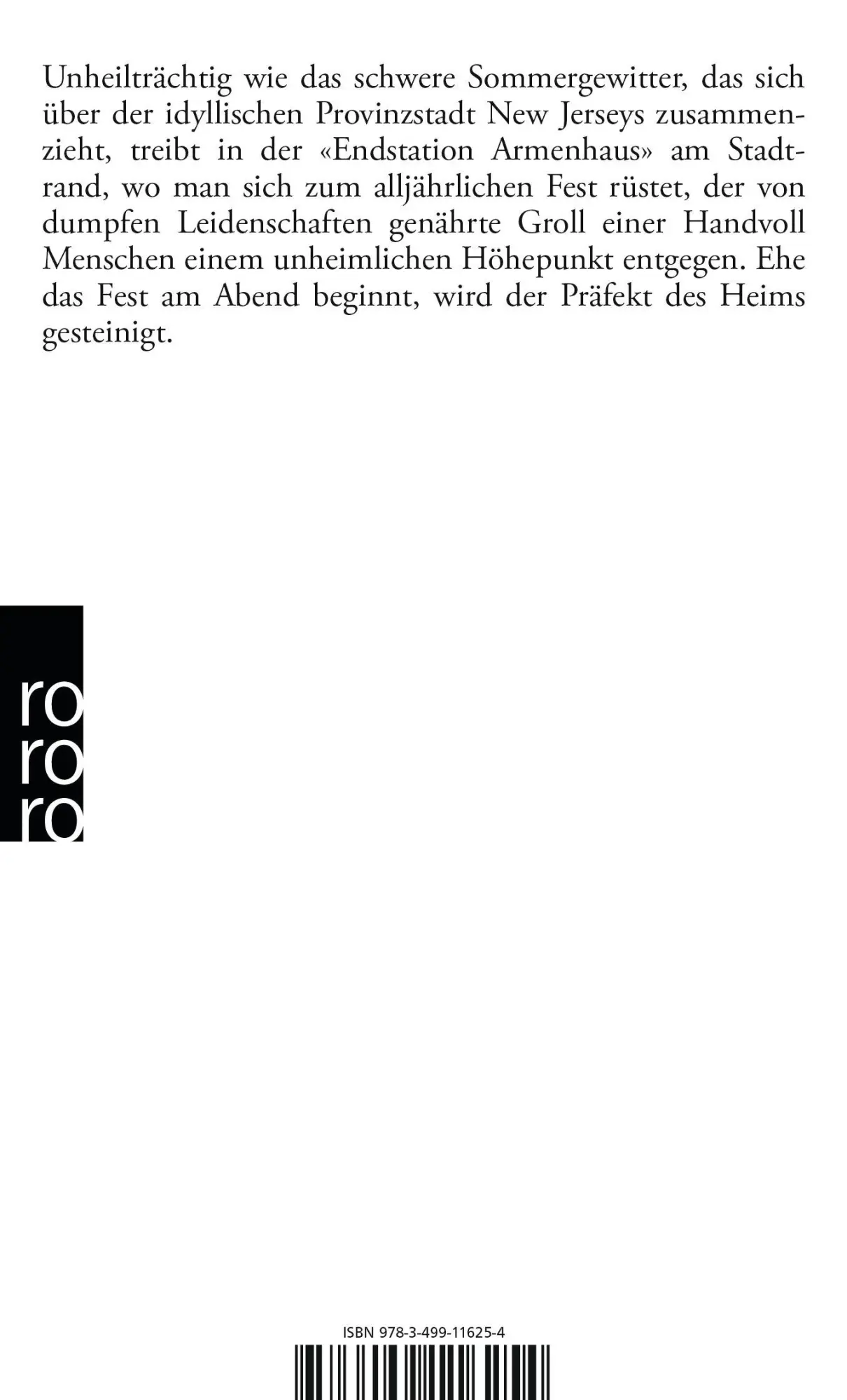 Rückseite: 9783499116254 | Das Fest am Abend | John Updike | Taschenbuch | 232 S. | Deutsch