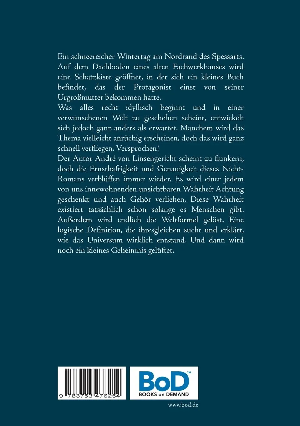 Rückseite: 9783753476254 | Das kleine Buch am Boden meiner Schatzkiste | André von Linsengericht