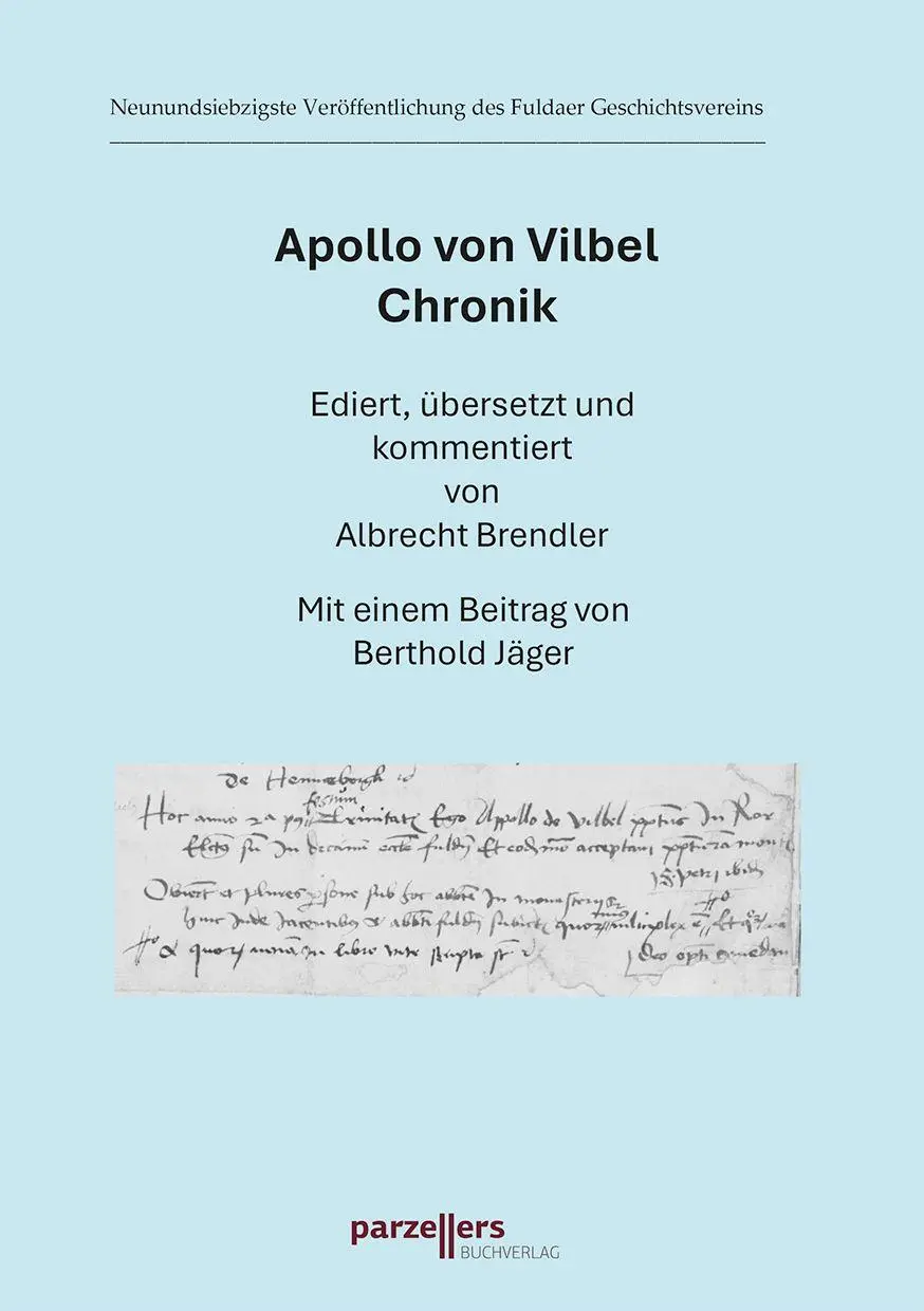 Cover: 9783790006254 | Apollo von Vilbel Chronik | Taschenbuch | 163 S. | Deutsch | 2026