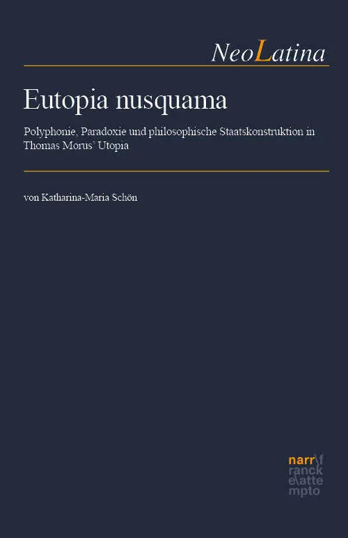 Cover: 9783823386254 | Eutopia nusquama | Katharina-Maria Schön | Buch | 444 S. | Deutsch
