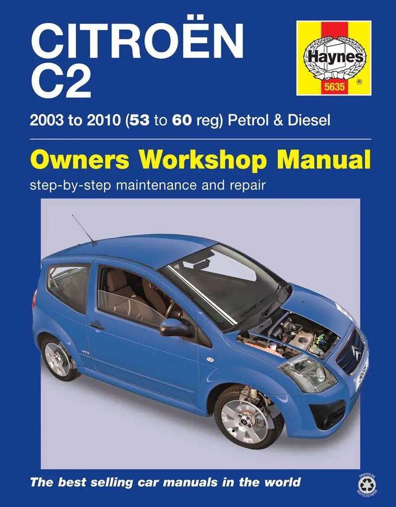 Cover: 9780857336354 | Citroen C2 Petrol &amp; Diesel (03 – 10) Haynes Repair Manual | Peter Gill