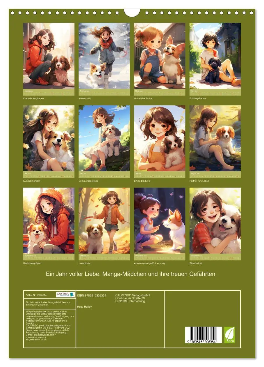 Bild: 9783516306354 | Ein Jahr voller Liebe. Manga-Mädchen und ihre treuen Gefährten...