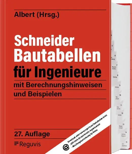 Cover: 9783846216354 | Schneider - Bautabellen für Ingenieure | Andrej Albert | Buch | 2026