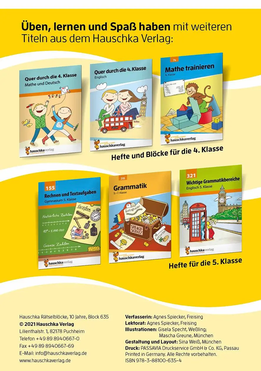 Bild: 9783881006354 | Rätselblock ab 10 Jahre, Band 1 | Agnes Spiecker | Taschenbuch | 64 S.