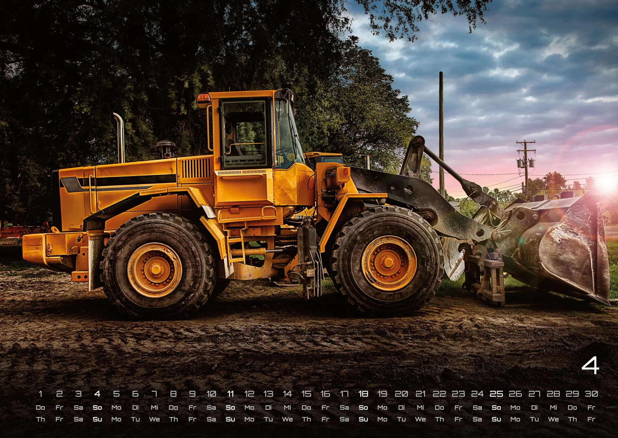 Bild: 9783986736354 | Baumaschinen - gigantische Bauhelfer - 2027 - Kalender DIN A2 | de