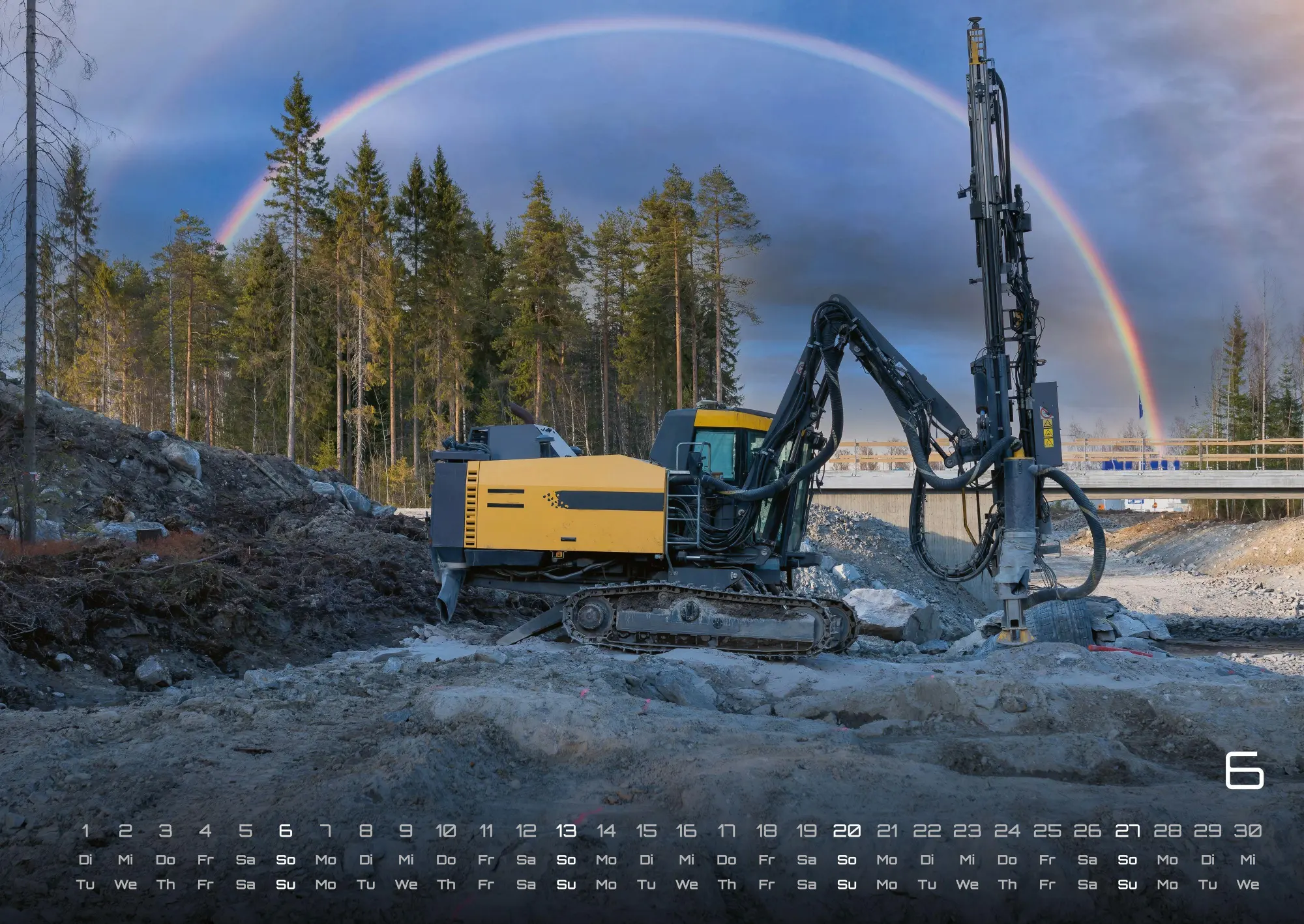 Bild: 9783986736354 | Baumaschinen - gigantische Bauhelfer - 2027 - Kalender DIN A2 | de