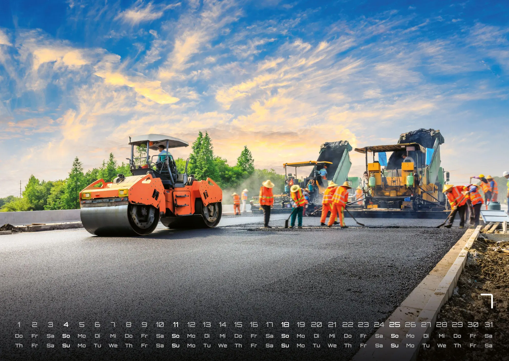 Bild: 9783986736354 | Baumaschinen - gigantische Bauhelfer - 2027 - Kalender DIN A2 | de
