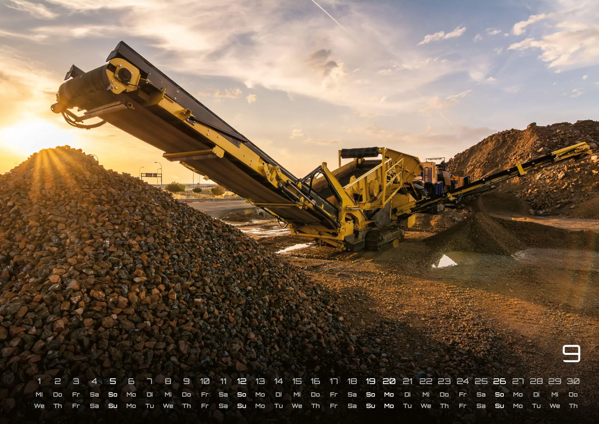 Bild: 9783986736354 | Baumaschinen - gigantische Bauhelfer - 2027 - Kalender DIN A2 | de