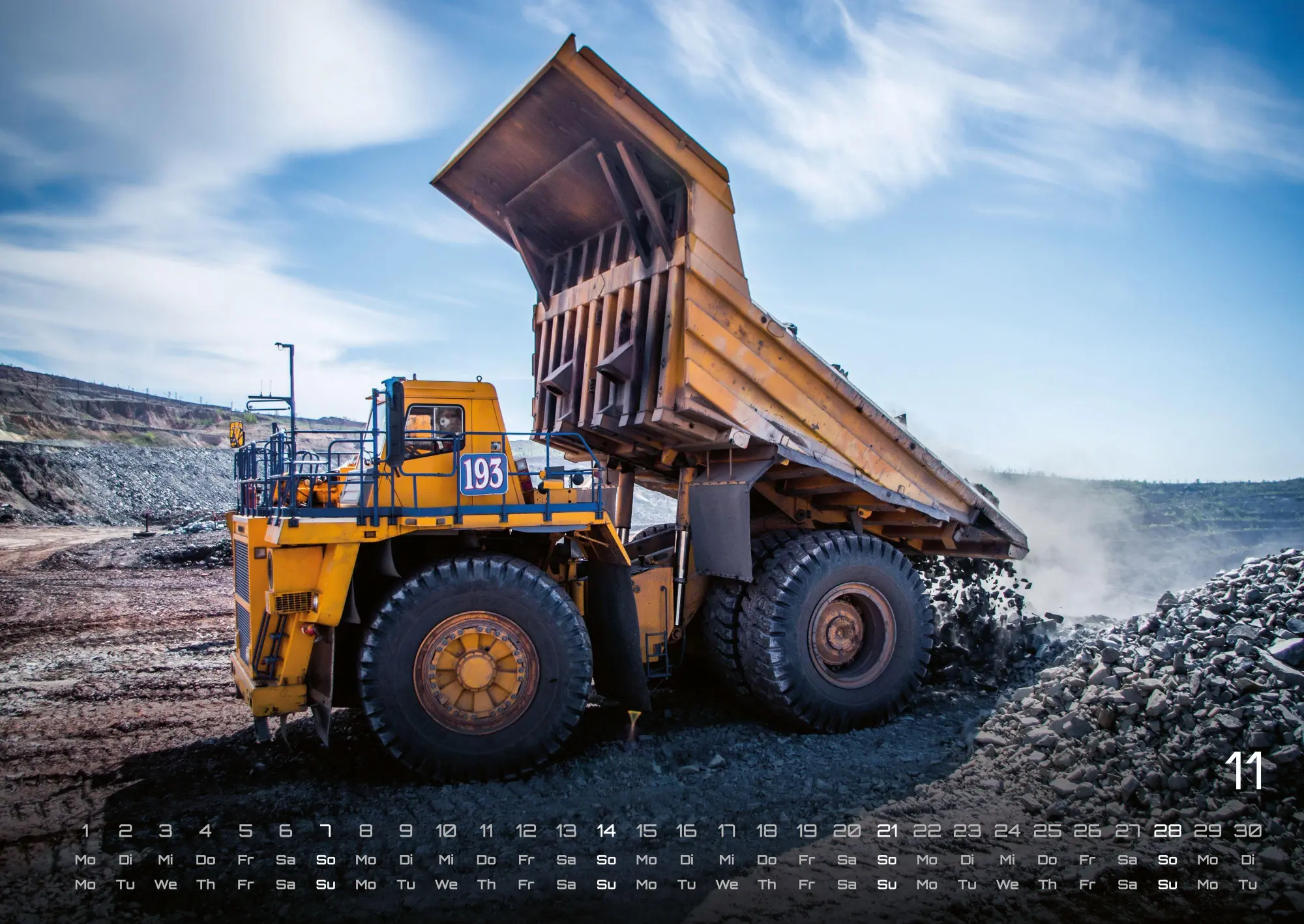 Bild: 9783986736354 | Baumaschinen - gigantische Bauhelfer - 2027 - Kalender DIN A2 | de