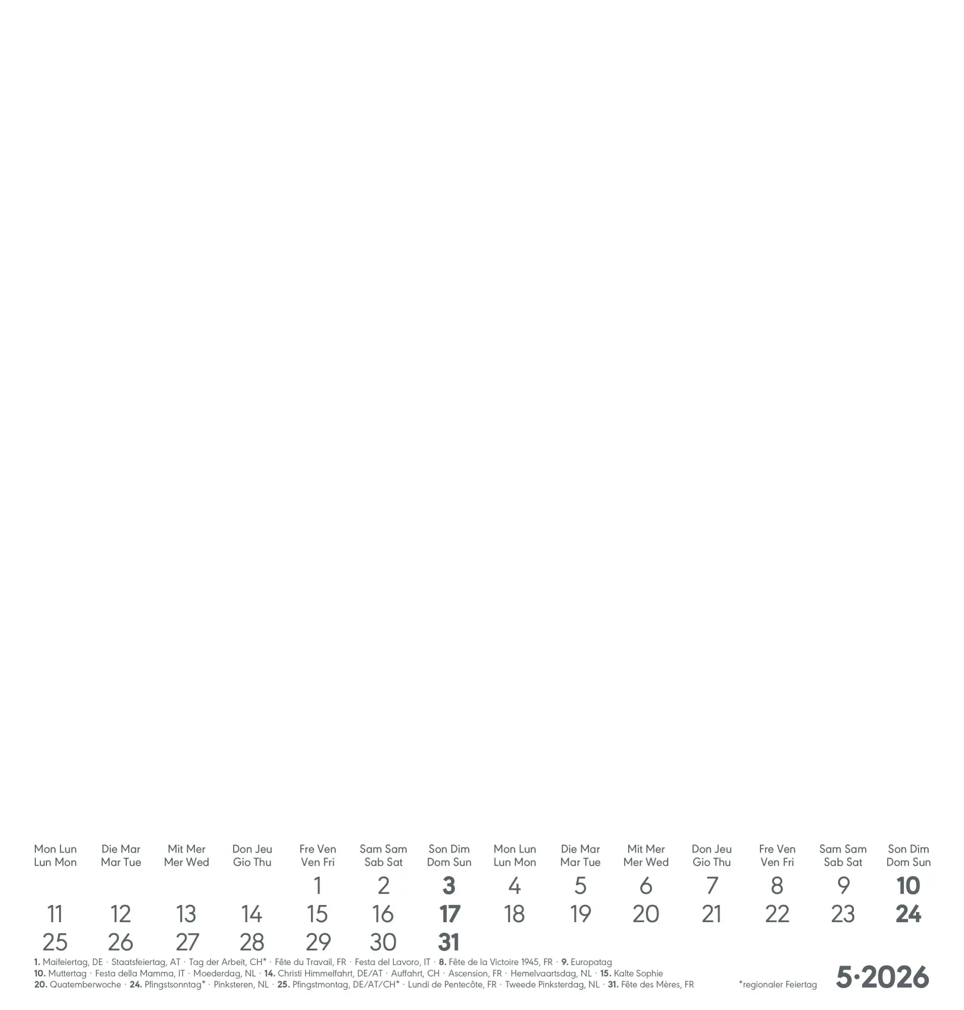 Bild: 4069095006454 | Kreativ-Kalender weiß 2026 - 21x22 cm - Foto, Malen, Basteln -...