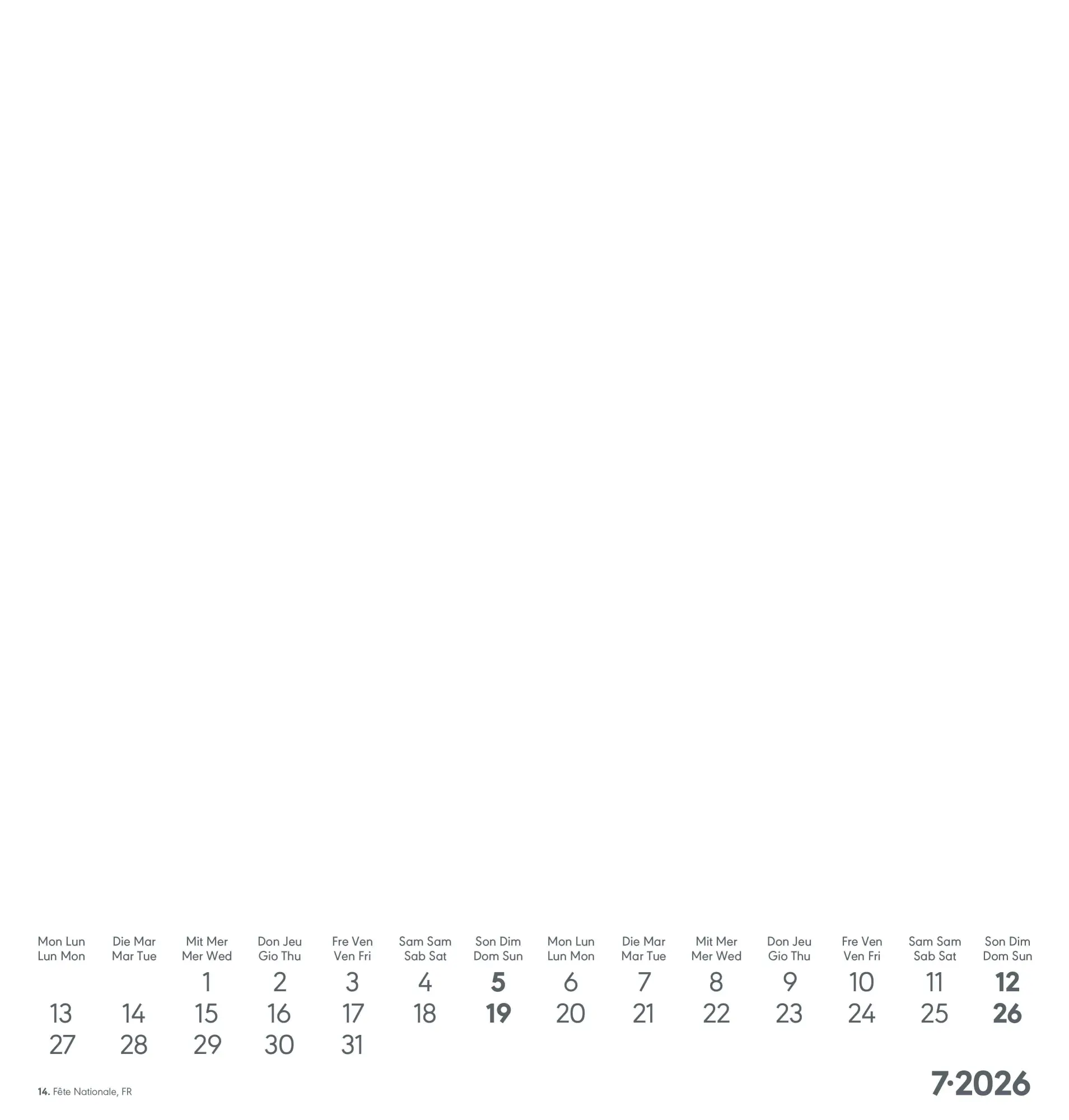 Bild: 4069095006454 | Kreativ-Kalender weiß 2026 - 21x22 cm - Foto, Malen, Basteln -...