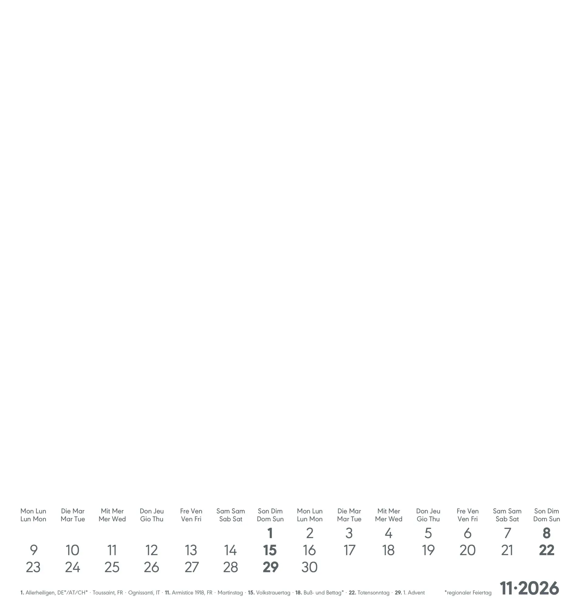 Bild: 4069095006454 | Kreativ-Kalender weiß 2026 - 21x22 cm - Foto, Malen, Basteln -...