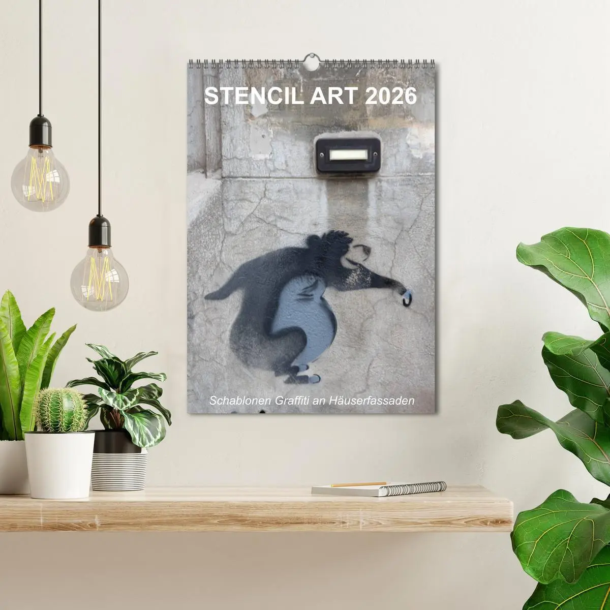 Bild: 9783516466454 | STENCIL ART 2026 - Schablonen Graffiti an Häuserfassaden / Planer...