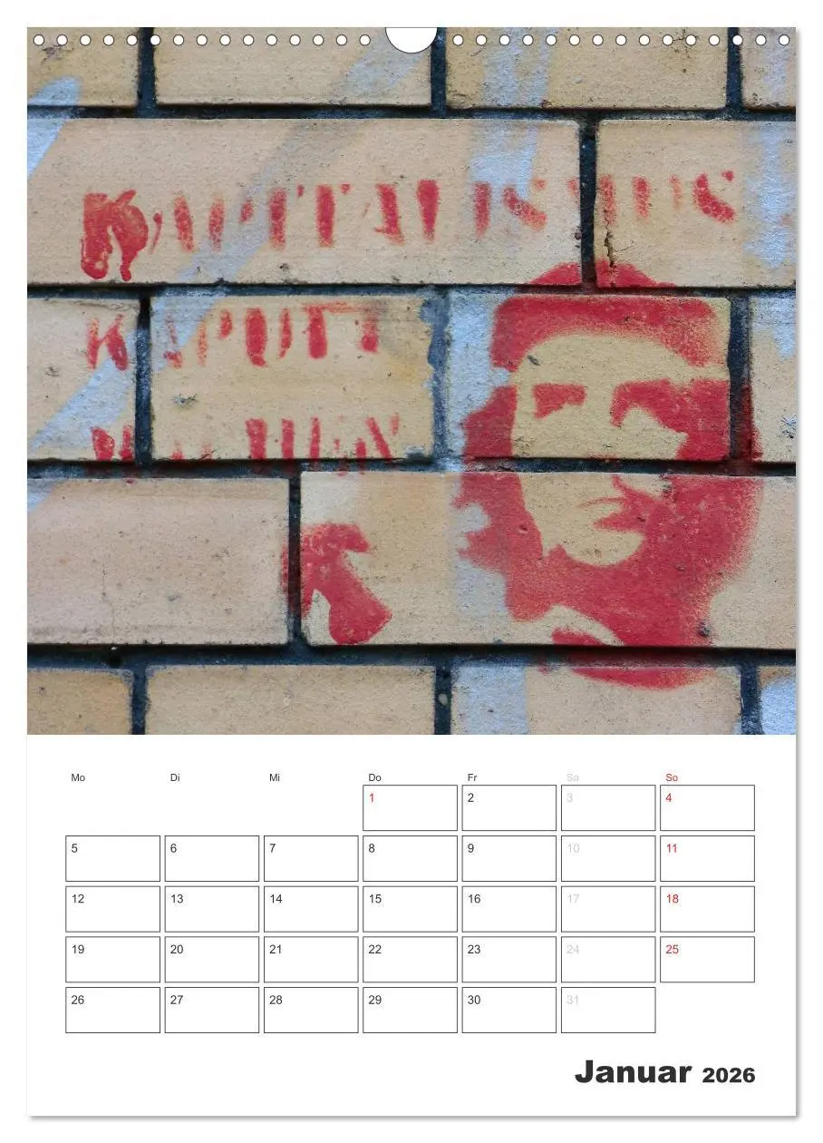 Bild: 9783516466454 | STENCIL ART 2026 - Schablonen Graffiti an Häuserfassaden / Planer...