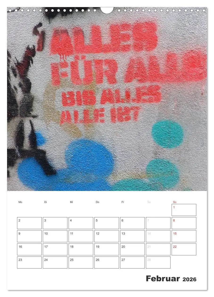 Bild: 9783516466454 | STENCIL ART 2026 - Schablonen Graffiti an Häuserfassaden / Planer...
