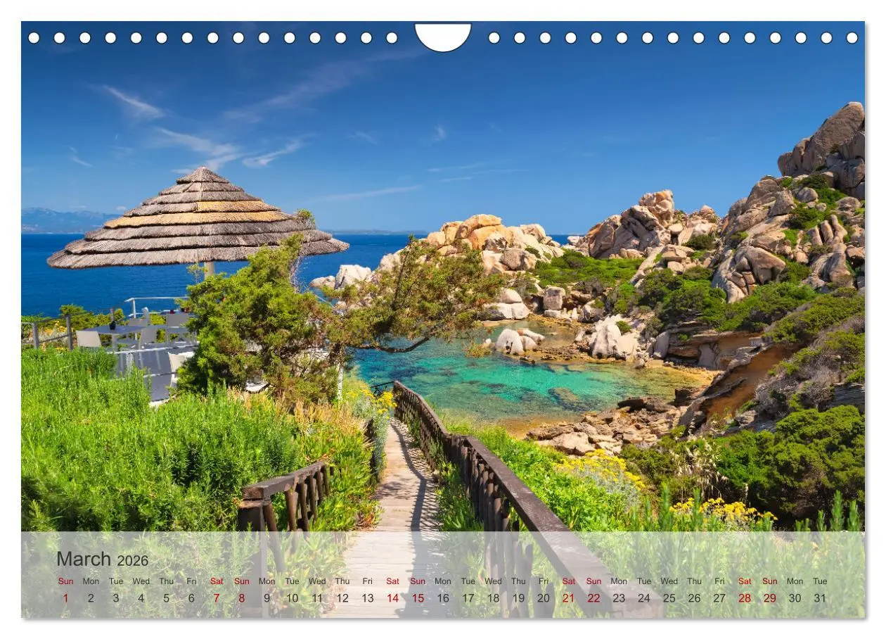 Bild: 9783516536454 | Wonderful Sardinia (Wall Calendar 2026 DIN A4 landscape), CALVENDO...