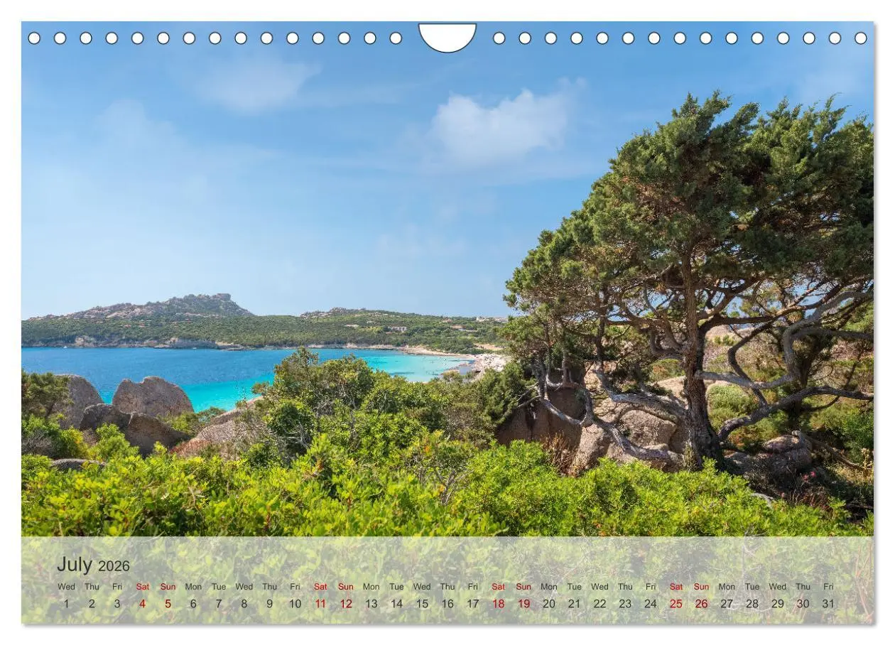 Bild: 9783516536454 | Wonderful Sardinia (Wall Calendar 2026 DIN A4 landscape), CALVENDO...