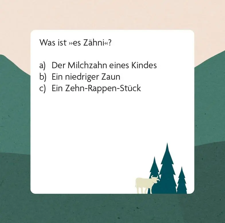 Bild: 9783747206454 | Dialekt-Quiz Schweiz | Box mit 66 Spielkarten und Anleitung | Saladin