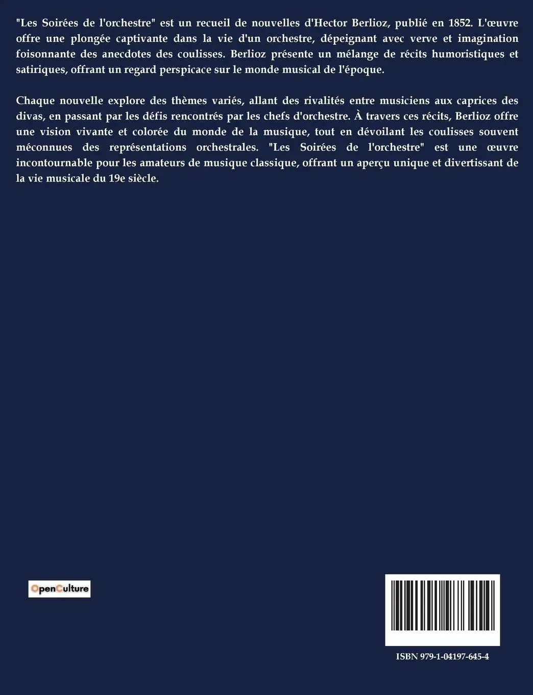 Rückseite: 9791041976454 | Les soirèes de l'orchestre | Hector Berlioz | Taschenbuch | Paperback