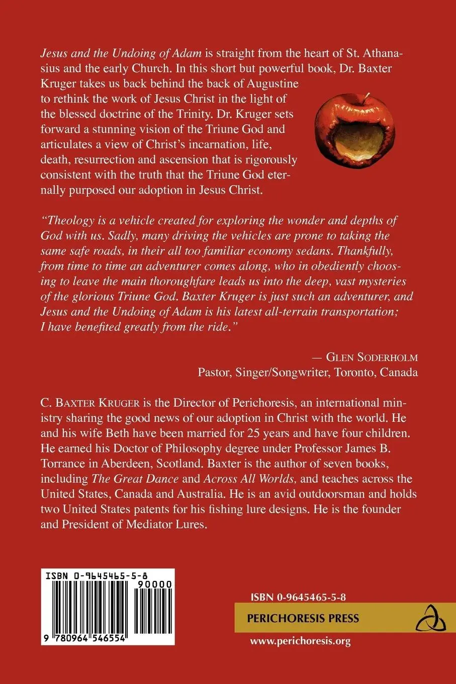 Rückseite: 9780964546554 | Jesus and the Undoing of Adam | C. Baxter Kruger | Taschenbuch | 2007