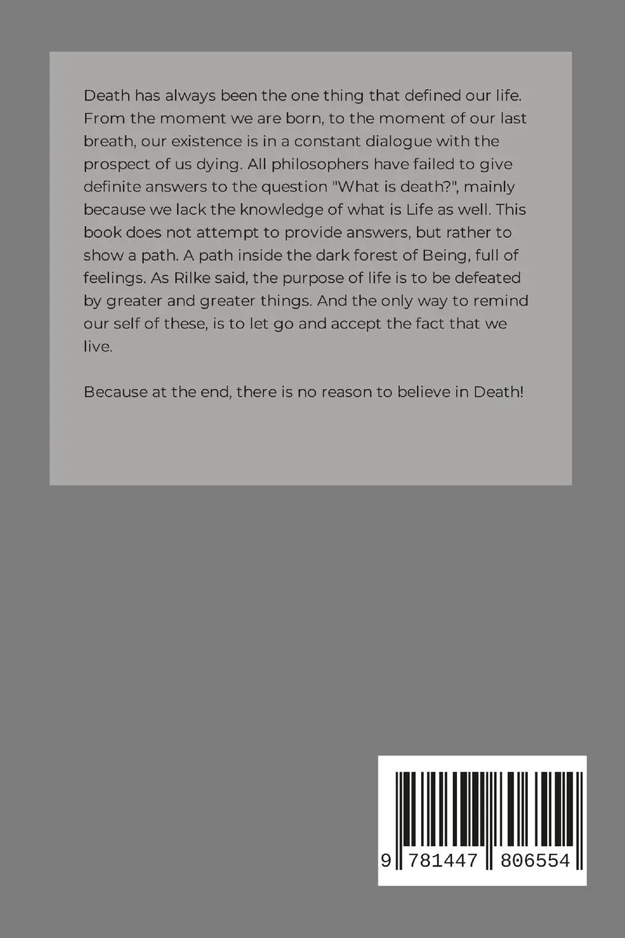 Rückseite: 9781447806554 | Noli Timere Mortem | On the unfounded fear of death | Spyridon Kakos