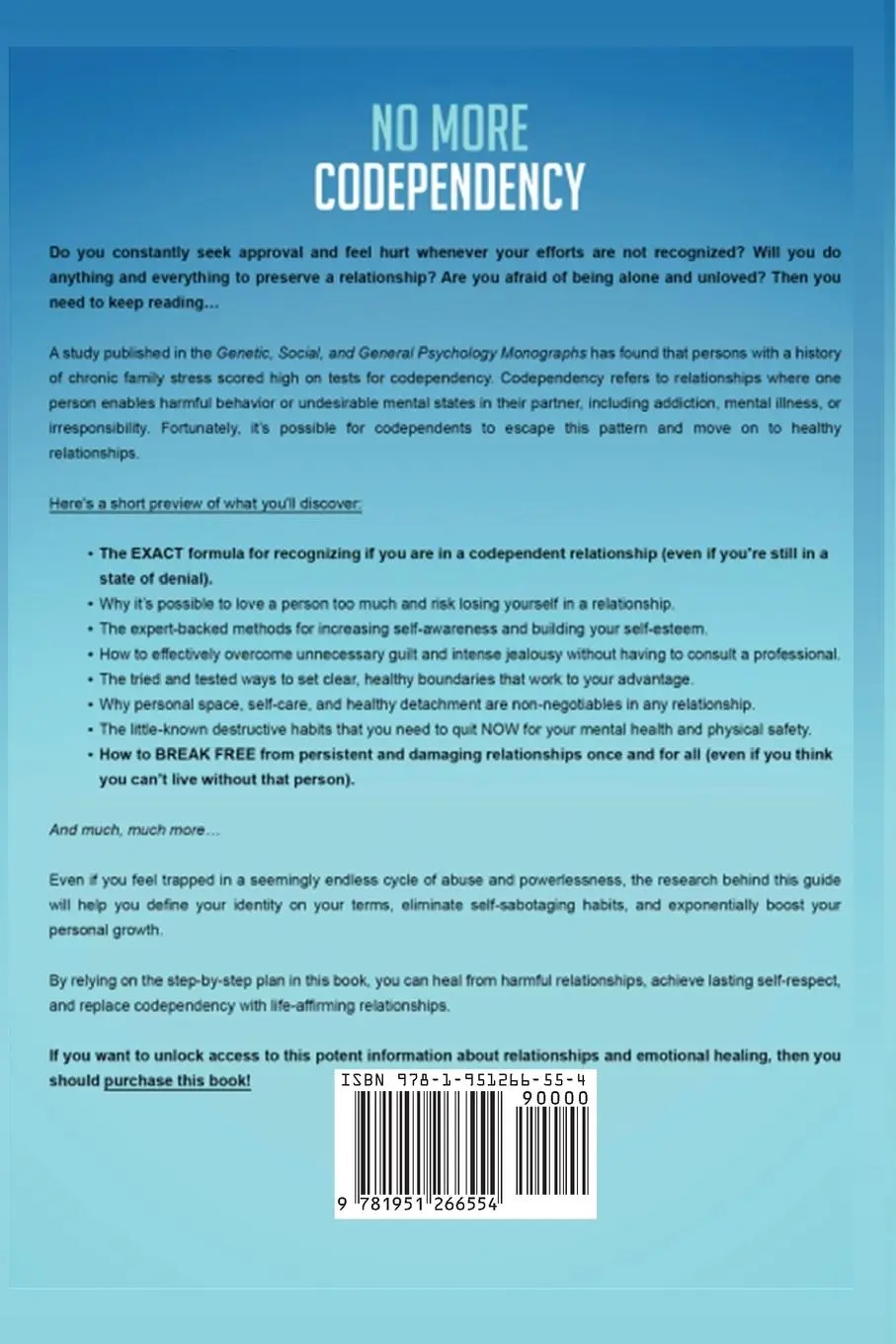 Rückseite: 9781951266554 | No More Codependency | Emma Smith | Taschenbuch | Englisch | 2020