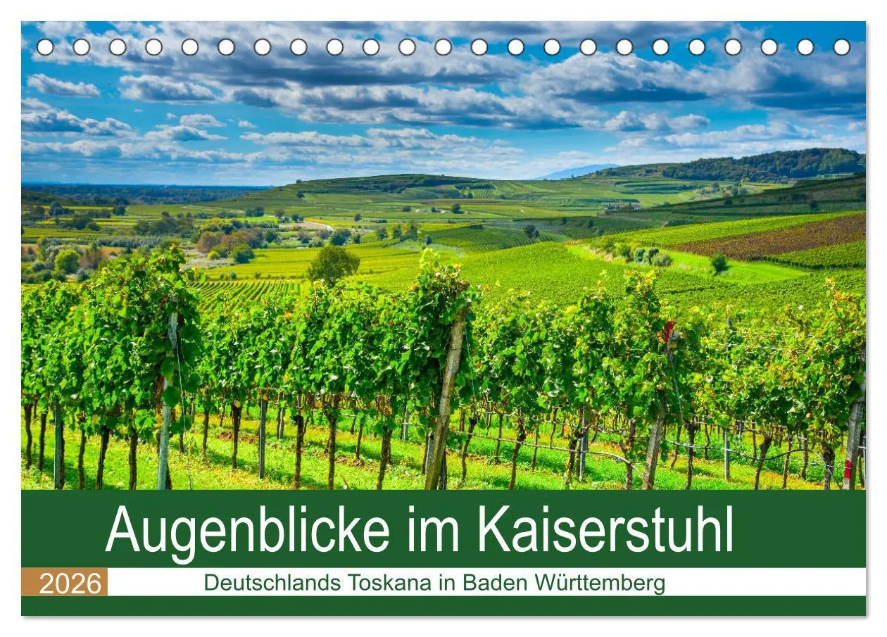 Cover: 9783457676554 | Augenblicke im Kaiserstuhl (Tischkalender 2026 DIN A5 quer),...