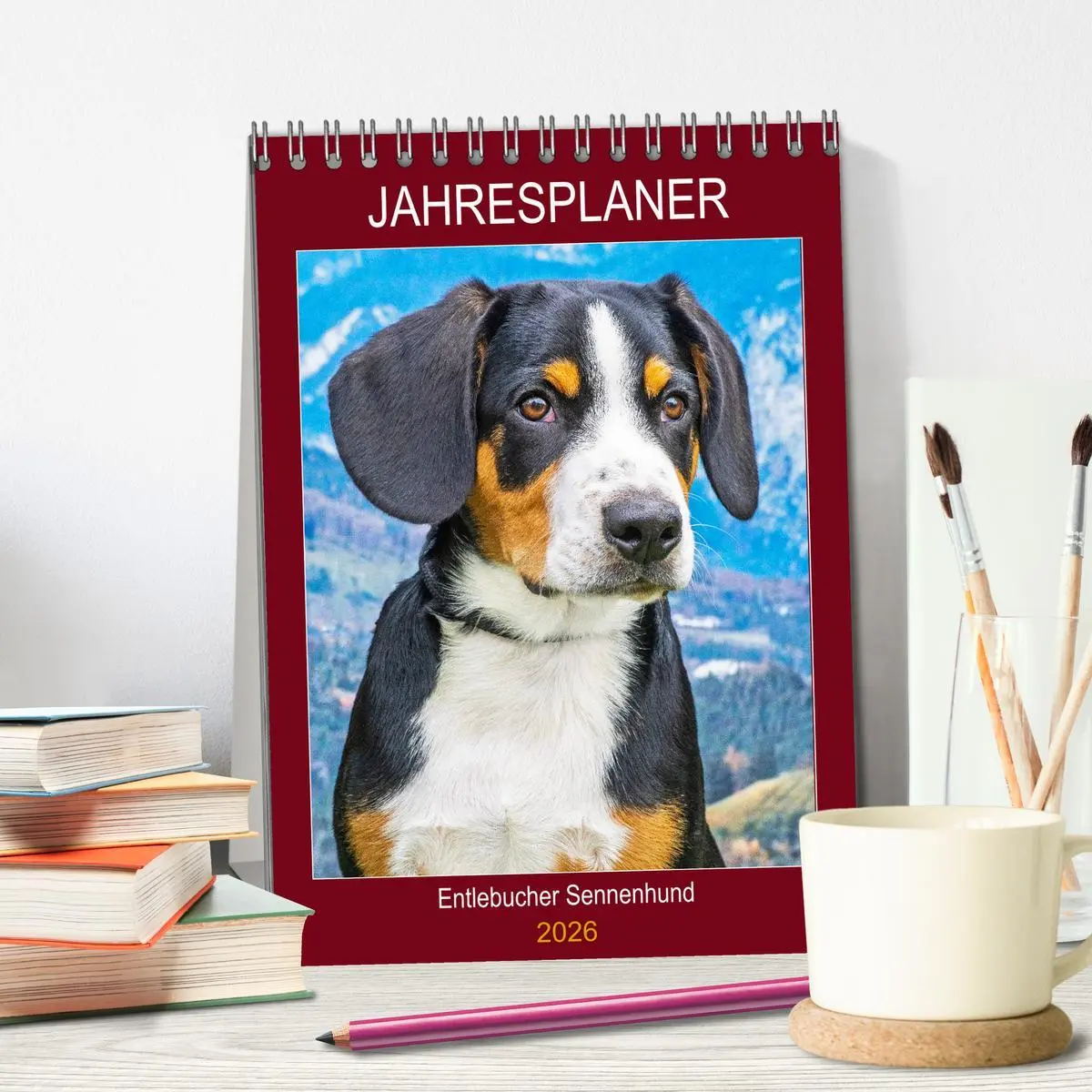 Bild: 9783516386554 | Jahresplaner Entlebucher Sennenhund (Tischkalender 2026 DIN A5...