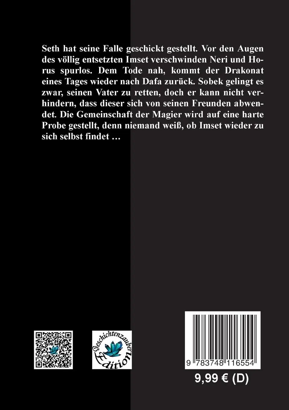 Rückseite: 9783748116554 | Die Magier von Tarronn | Band 3 | Sina Blackwood | Taschenbuch | 2019