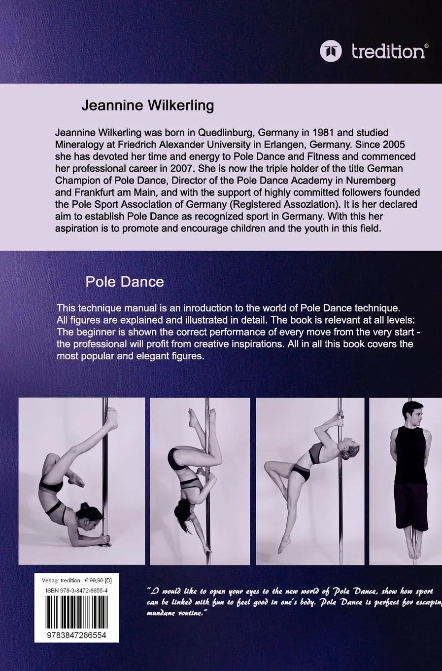 Rückseite: 9783847286554 | Pole Dance and Fitness | Technique Manual | Jeannine Wilkerling | Buch