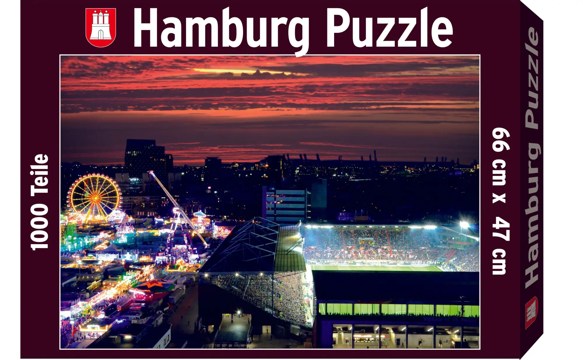 Cover: 4260029826654 | Hamburg Puzzle 1000 Teile | 30 Minuten, 2-6 Spieler | Spiel | HAMPUZ