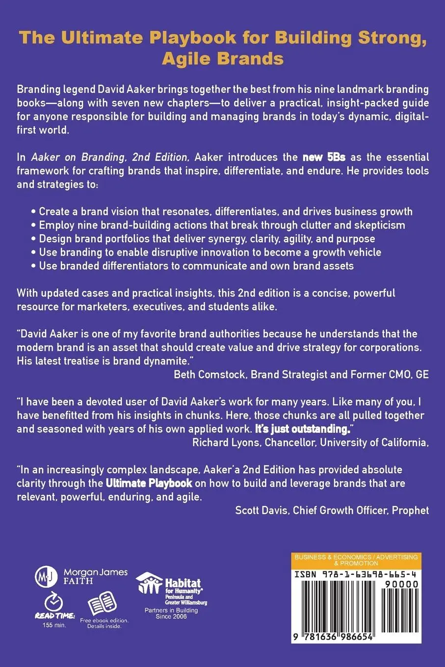 Rückseite: 9781636986654 | Aaker on Branding | The Playbook to Building Strong Brands | Aaker