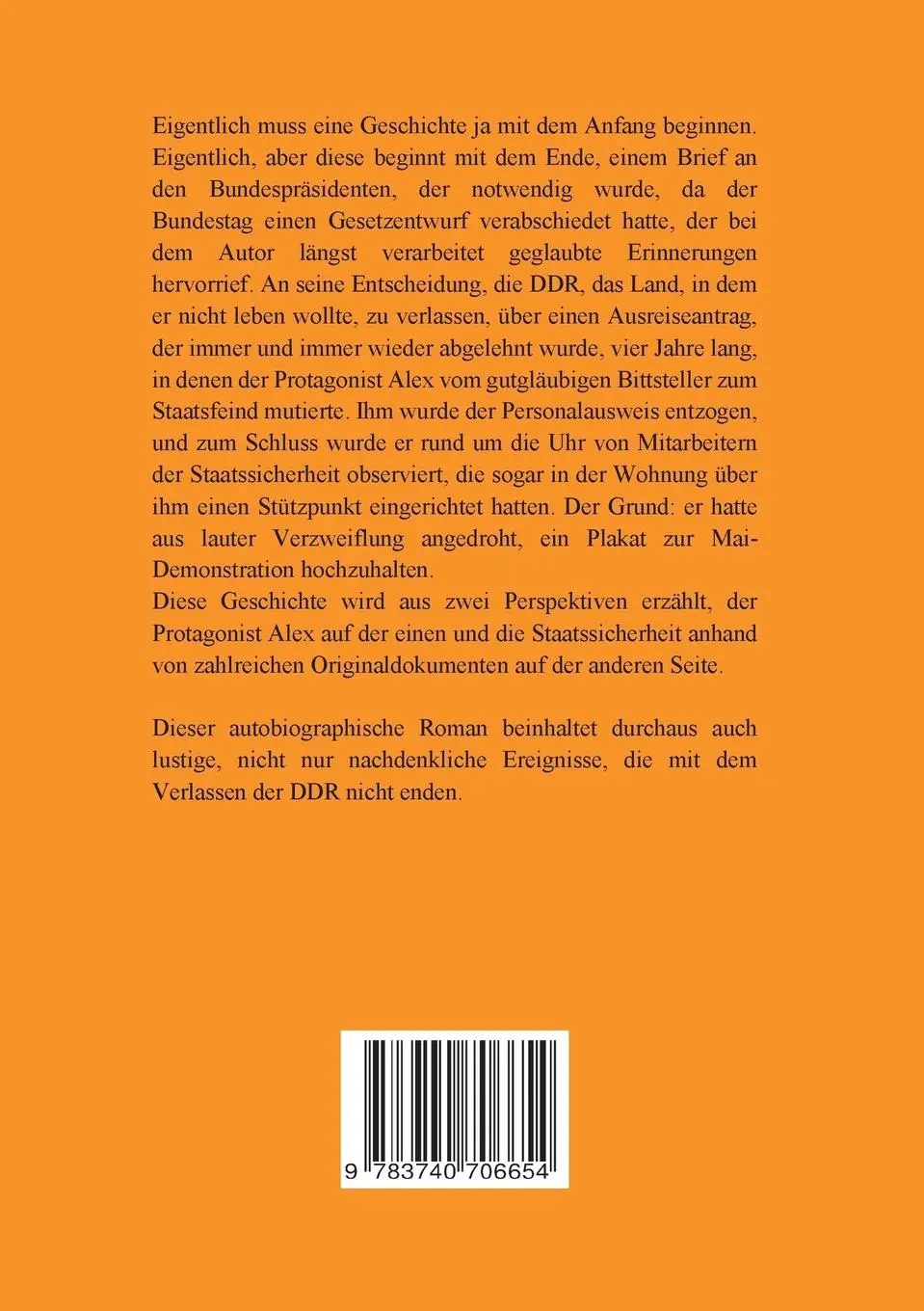 Rückseite: 9783740706654 | Letzter Ausweg Staatsfeind | Axel Rüffler | Taschenbuch | 364 S.