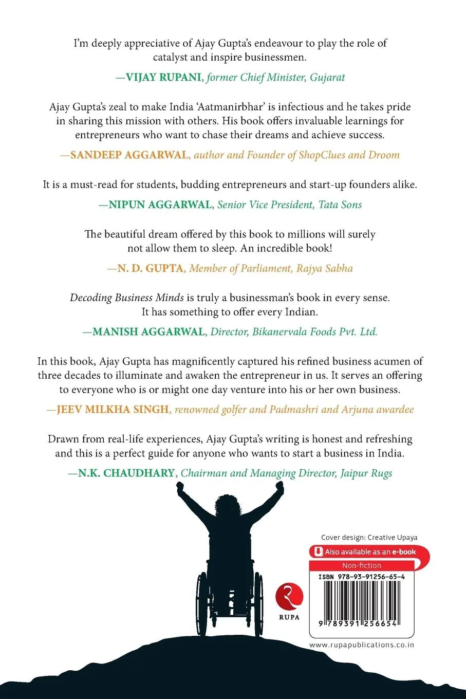 Rückseite: 9789391256654 | DECODING BUSINESS MINDS | Ajay Gupta | Taschenbuch | Englisch | 2021