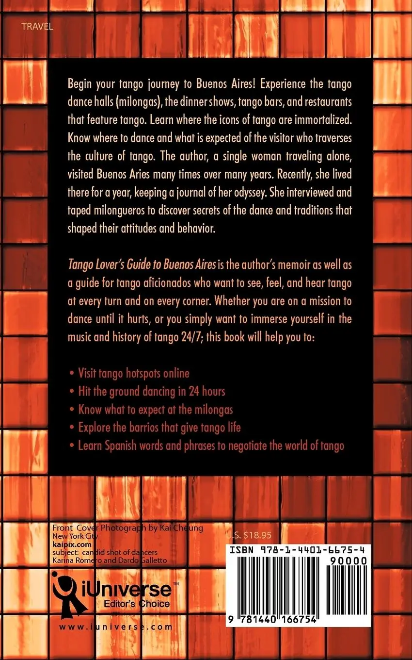 Rückseite: 9781440166754 | Tango Lover's Guide to Buenos Aires | Insights and Recommendations