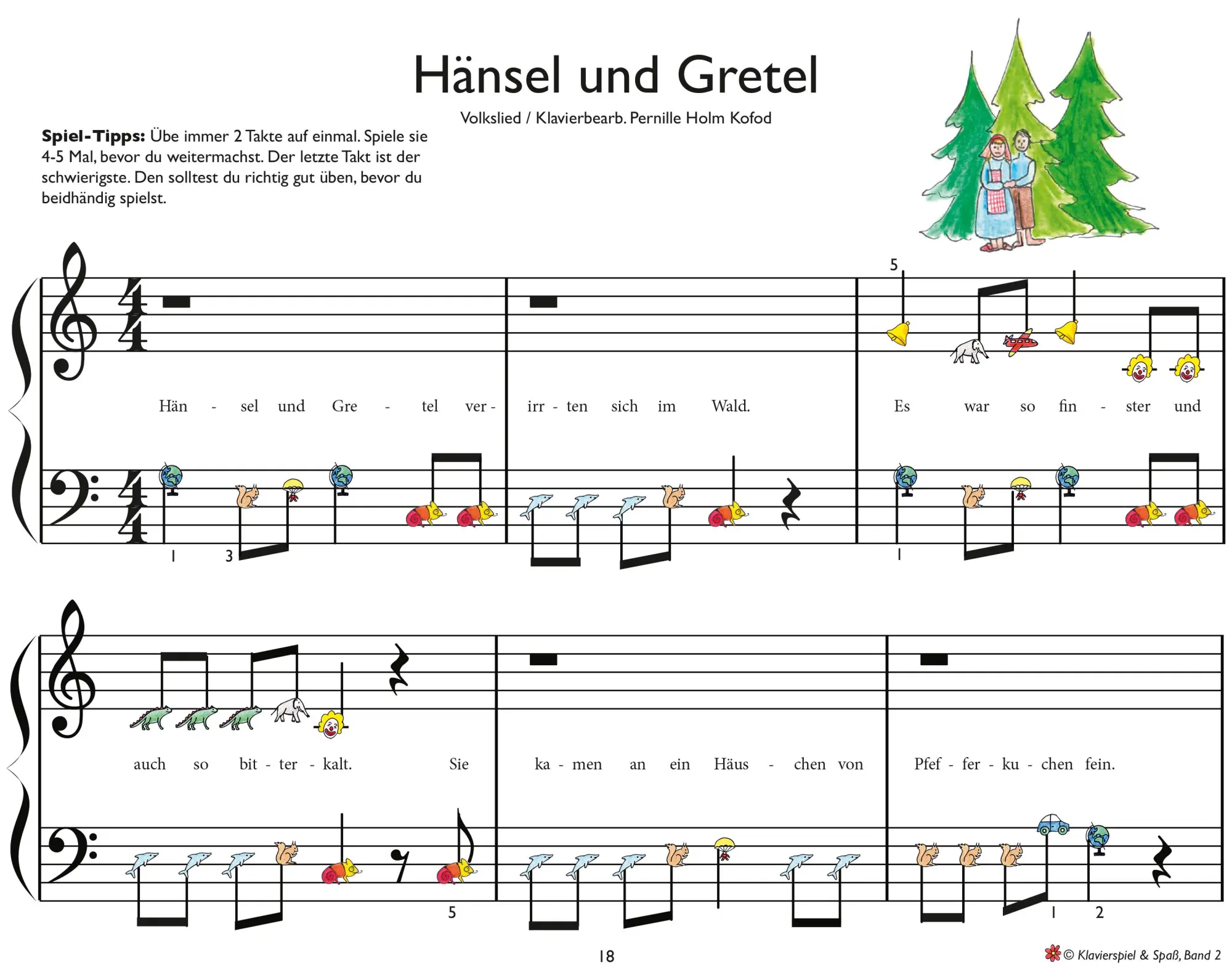 Bild: 9788799566754 | Klavierspiel &amp; Spaß. Band 02 | Klavier lernen für Kinder | Kofod